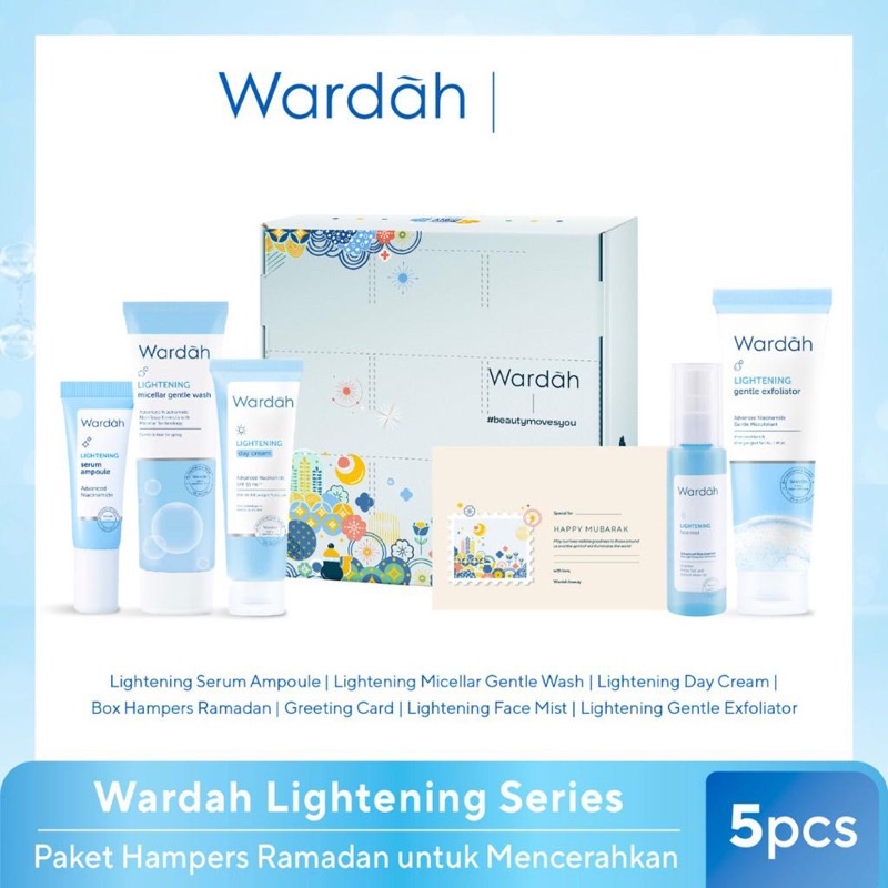 ❣️Rakkistore99❣️ Wardah Paket Hampers Lightening Series isi 5pc /Box