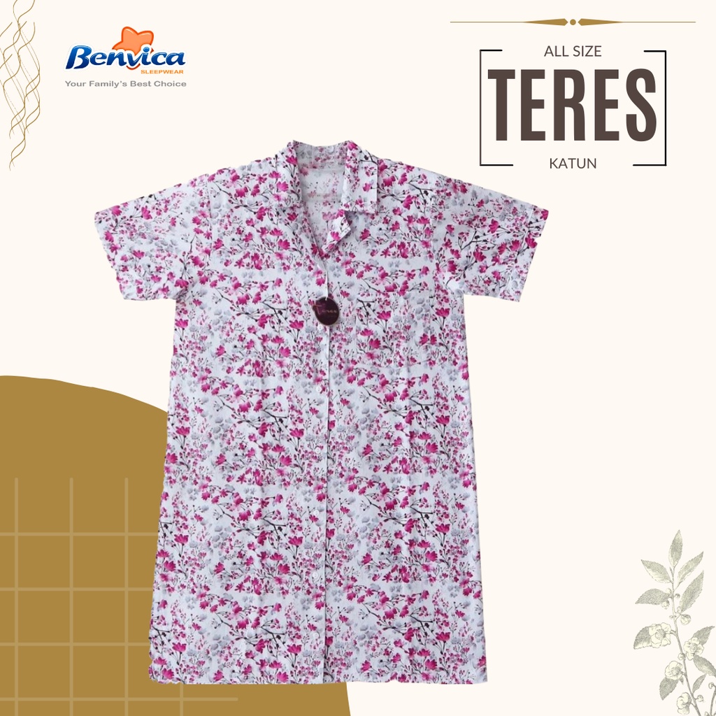 BAJU TIDUR DASTER KATUN TERES AL - A