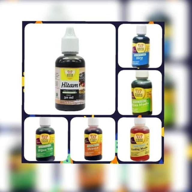 Pewarna Makanan Koepoe Koepoe 30ml Pewarna cair kupu kupu 30ml