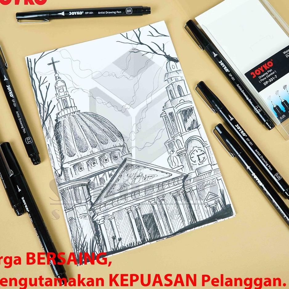 

Segera Dapatkan Spidol Drawing pen 1 Set Joyko DP-331-7 / Pena Gambar Grafis DP 331 7 ukuran Waterproof T6T~