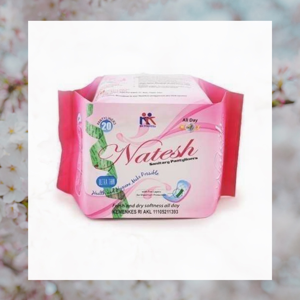 Jual Natesh Sanitary Pads And Pantyliner Pantyliner Shopee Indonesia 8050