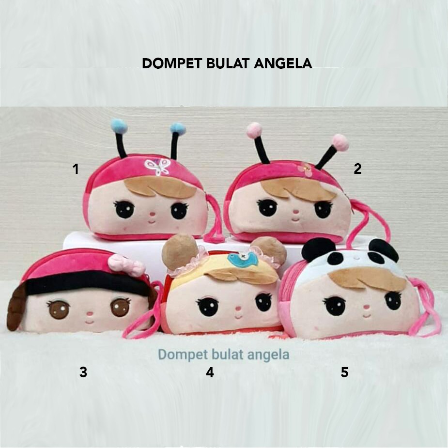 tas dompet anak boneka angela pretty metoo girl tempat pensil koin kpop korea koala panda candy baby