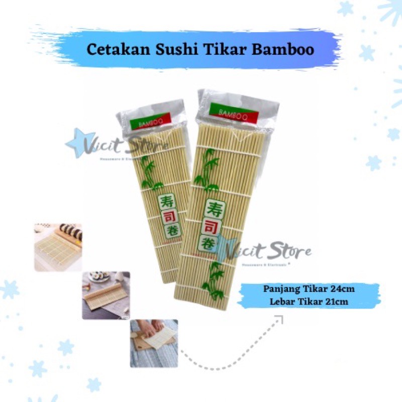 Gulungan Sushi Tikar Bambu / Sushi Roll Mat