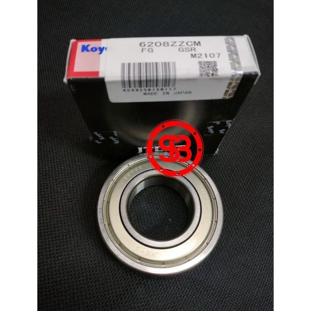 Bearing 6208 ZZ / 6208 ZZ C3 KOYO JAPAN ORIGINAL