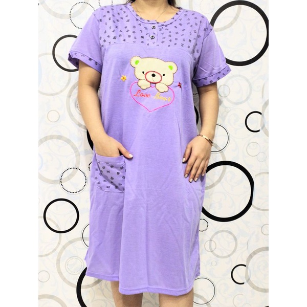 Baju Tidur Piyama Wanita Motif Random karakter Pajamas Kaos / Baju Tidur setelan Wanita kaos  Daster dewasa Terbaru Bigsize Kekiniaan