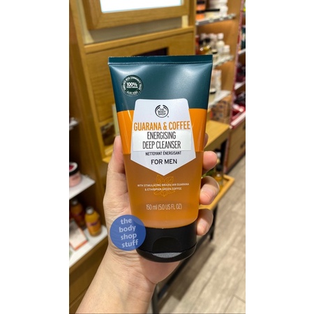 The Body Shop Guarana and Coffee Energising Cleanser For Men 150ml Guarana Face Wash
