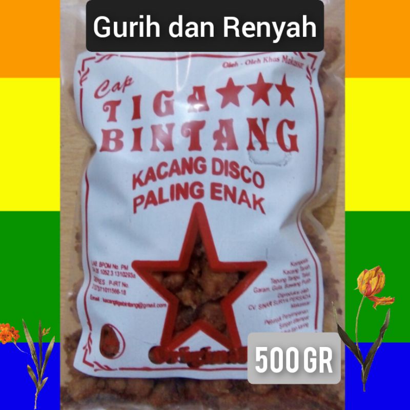 

Kacang Disco Tiga Bintang 500 gr x 2 bks
