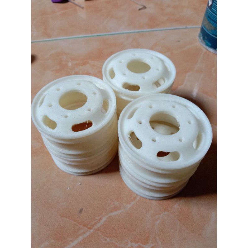Miniatur velg center ukuran 48mm skala 1/14 tamiya skala 1/10 truk lokal perbiji