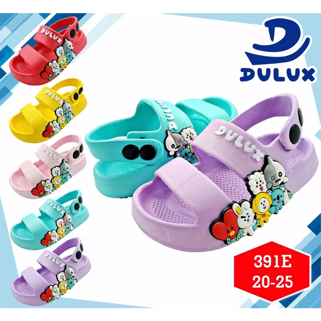 Habenkids Sandal Anak Karakter BT21 Ringan dan Lucu Sendal Bayi Cewek 391E 20-25