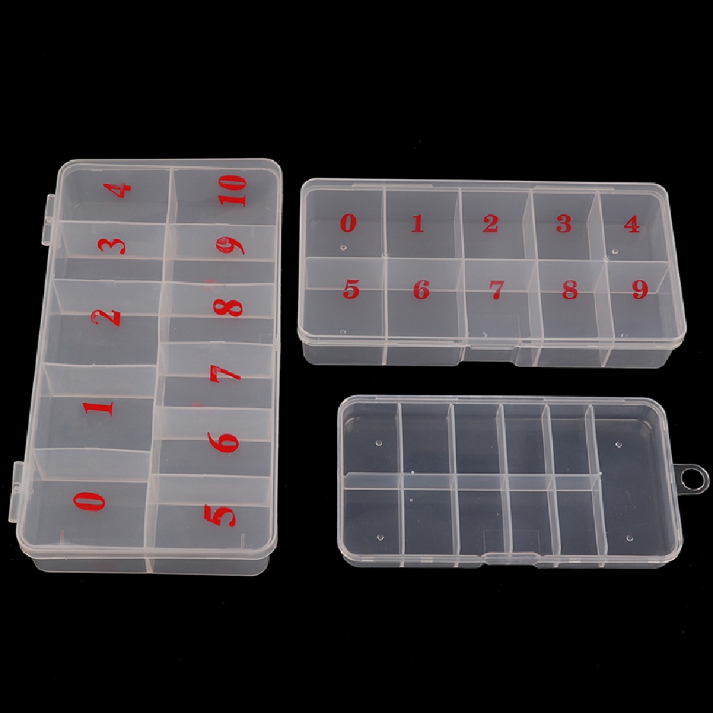 [OOID] 10/11Grids Nail Art Rhinestones Gem Accessories Empty Container Storage Case Box ID