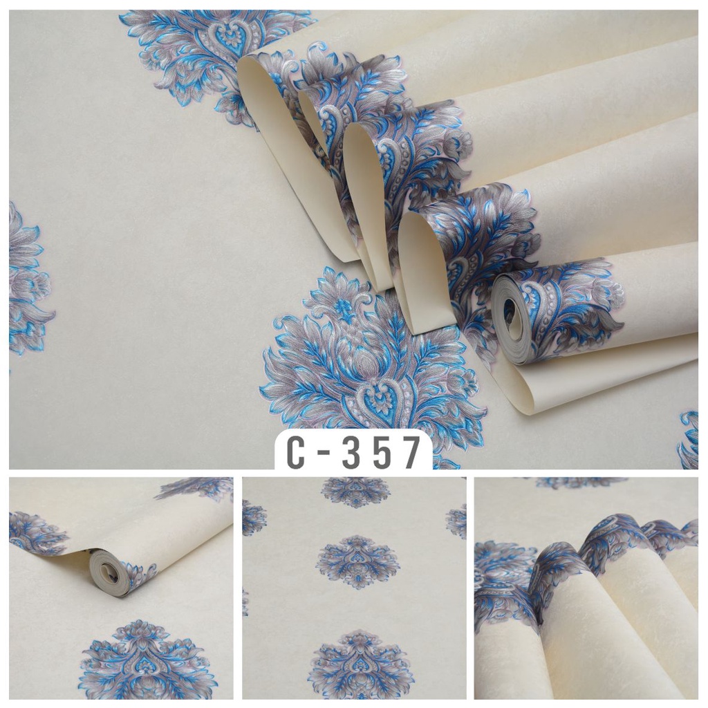 wallpaper vinyl timbul murah C-357