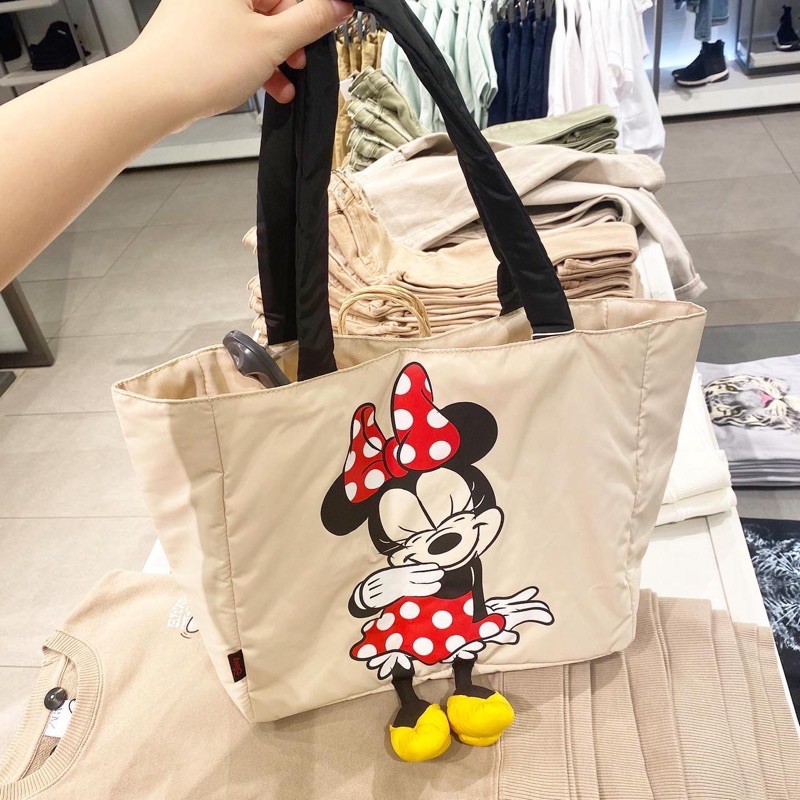 ZARA MINNIE nylon tote bag