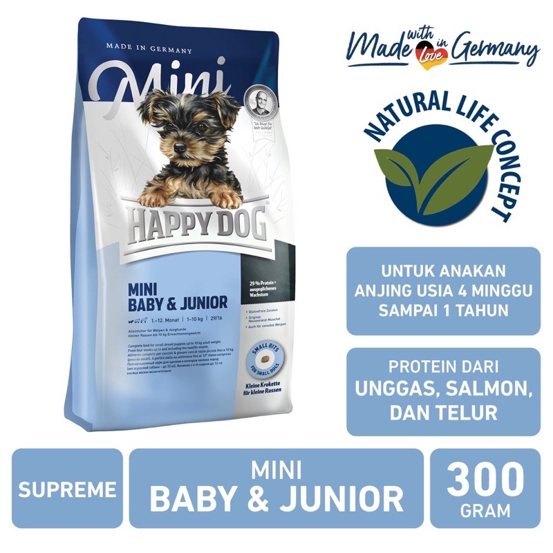 Makanan Anjing Happy Dog Mini Baby Junior 300gr Freshpack