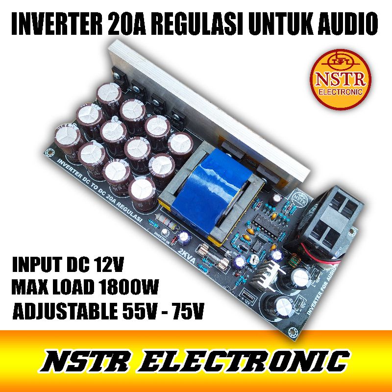 smps inverter DC to dc 20amper 2kva for audio