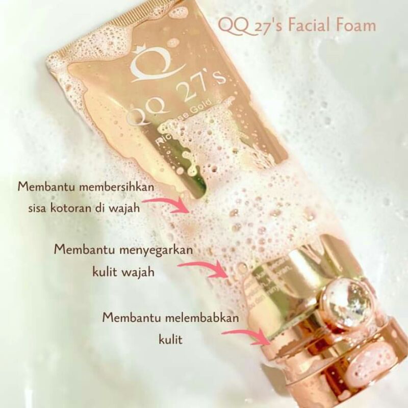 QQ27's Rose Gold Rice Foam/Facial Foam