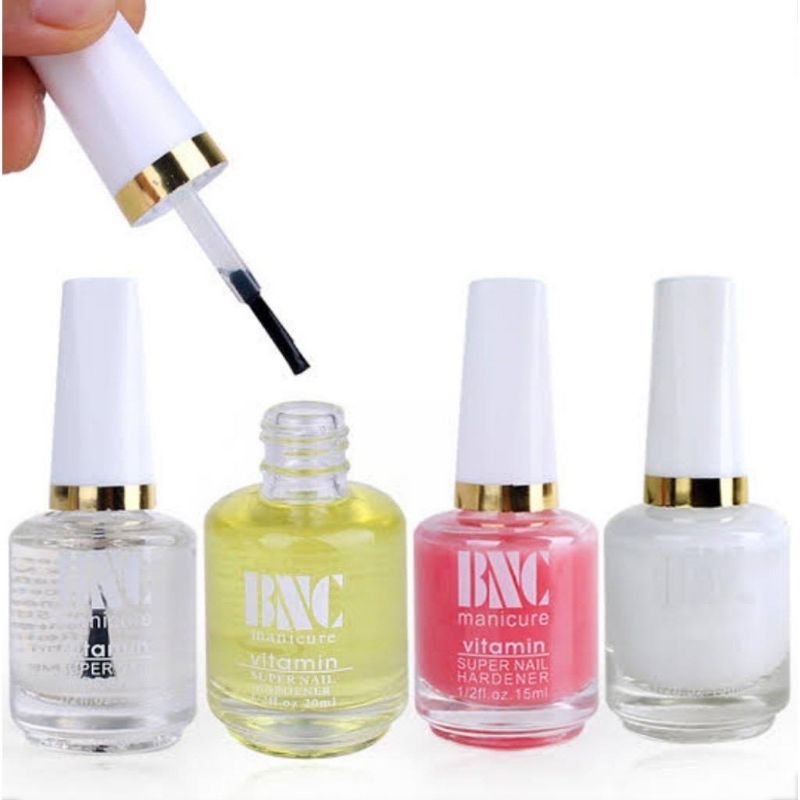 BNC VITAMIN KUKU NAIL CUTICLE OIL CREAM KRIM BASE TOP COAT GEL POLISH