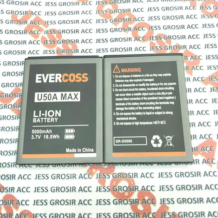 Baterai Battery Original Double Power Evercoss Evercross U50A Max