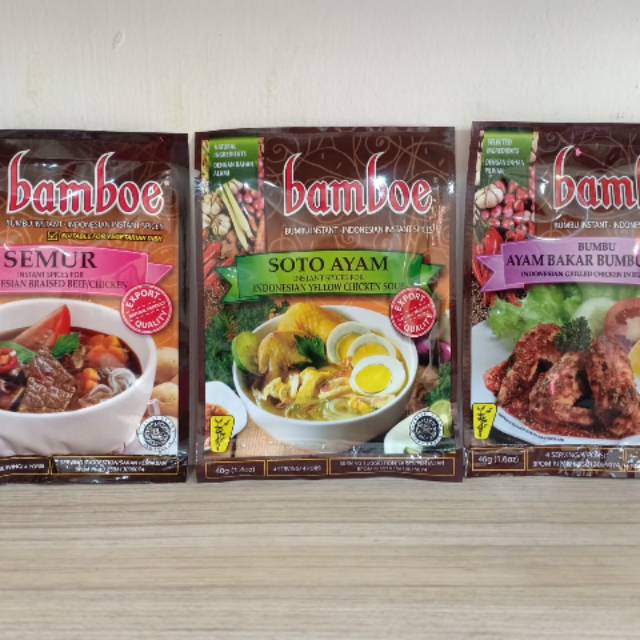

Bumbu Instant Bamboe (tersedia 7 rasa)46 gram