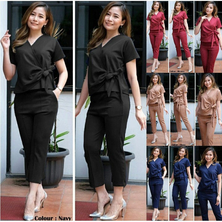 *[HNFK] Setelan Scuba Import Wanita / Set Wanita Import / Setelan Wanita Terbaru / Pakaian Set