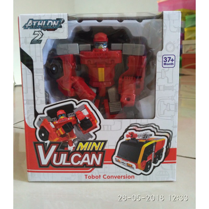 ROBOT... Mainan Robot Tobot Mini Vulcan R Pemadam Kebakaran