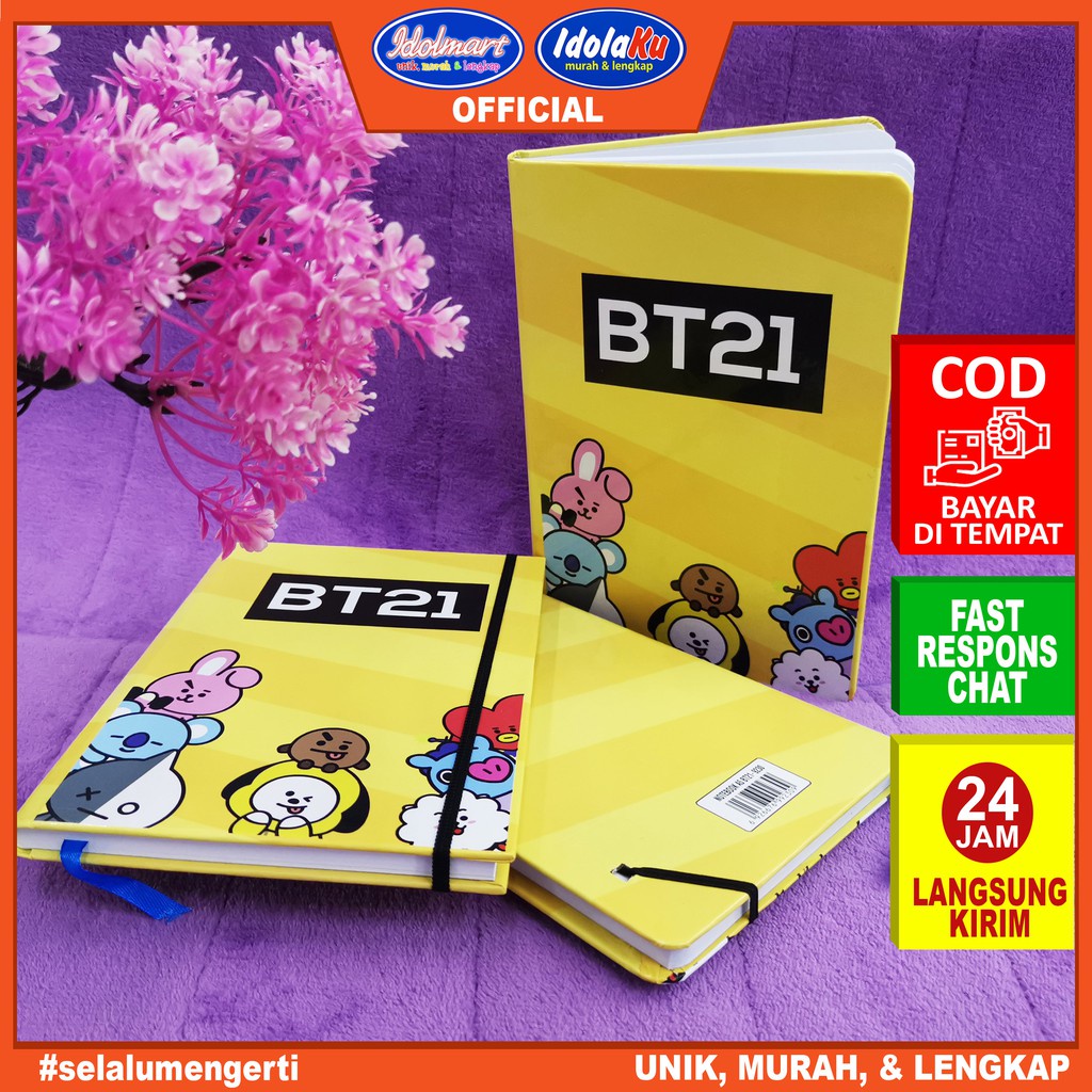 IDOLMART Notebook A5 BT21 BTS Unofficial Surabaya