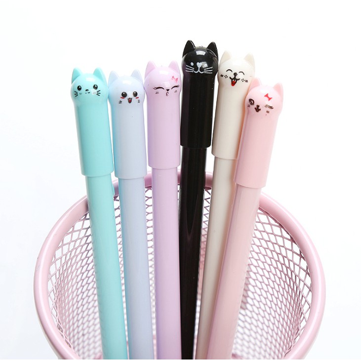 

Pulpen Gel 0.5mm Kartun Kucing Lucu Korean Cute Pena Hitam