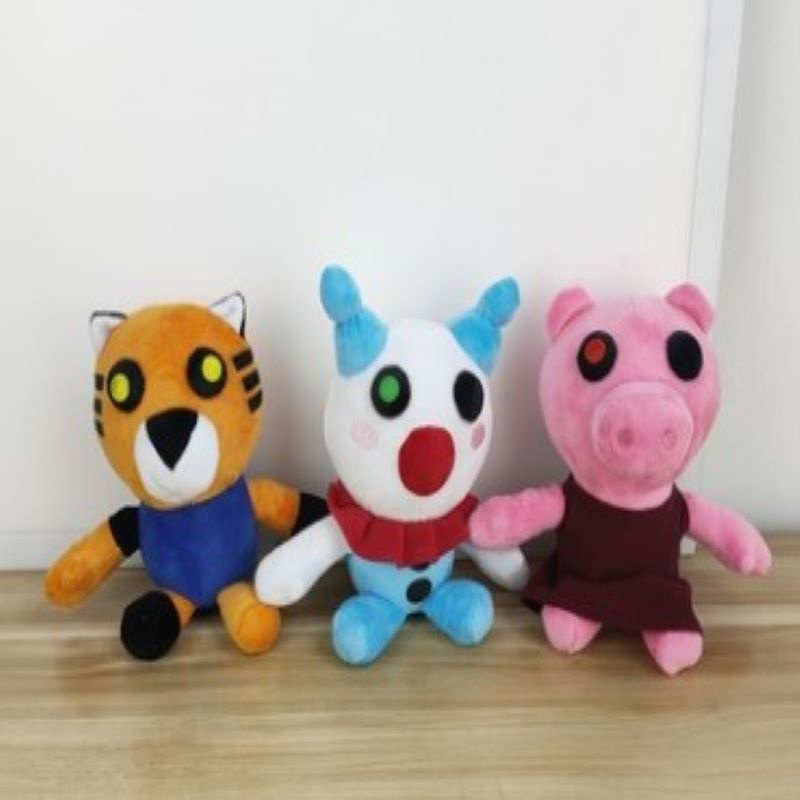 Roblox Piggy Plush Toy Tiger Clown Soft Plushee Doll Stuffed Kids Fans Gift