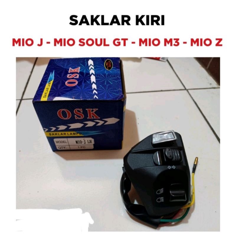 Saklar Kiri Mio J - Mio Soul GT - Mio M3 125 - Mio Z / Holder Tombol Set Lampu Sen Klakson OSK