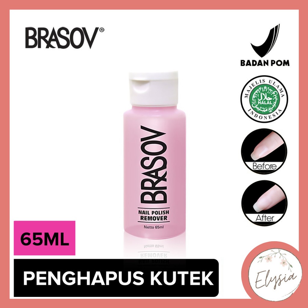 BRASOV Nail Polish Remover Pembersih Cat Kuku 65 ML Penghapus Kutek