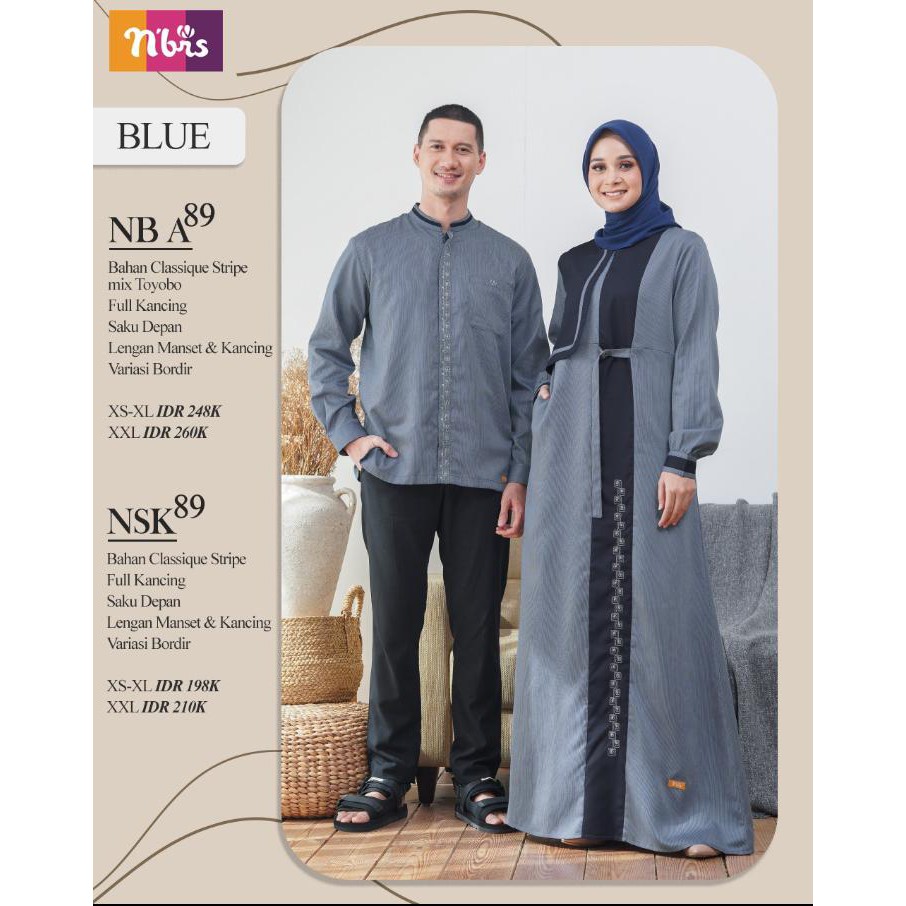 Couple Nibras Koko & Gamis NSK 89 / NB A89