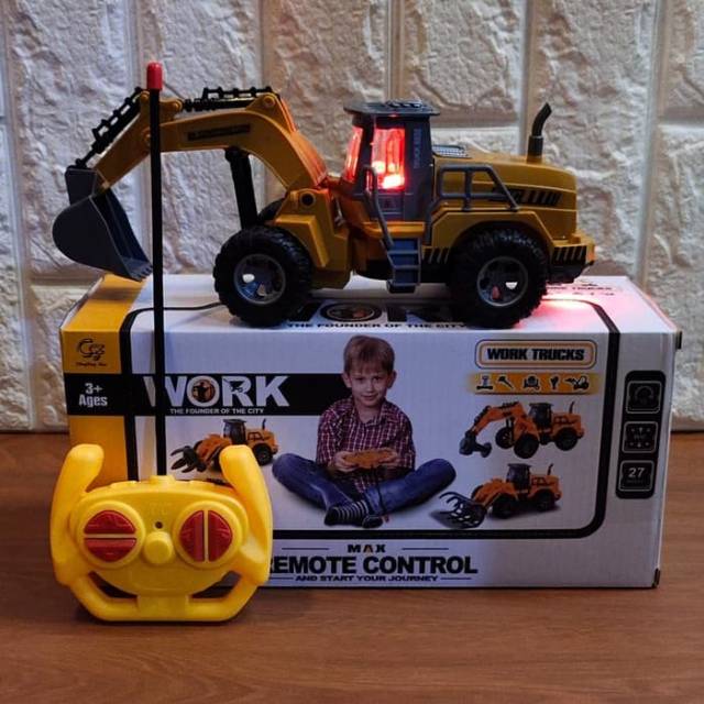 Rc Truck Excavator Remote Control - Mainan Beko Remot Kontrol Anak