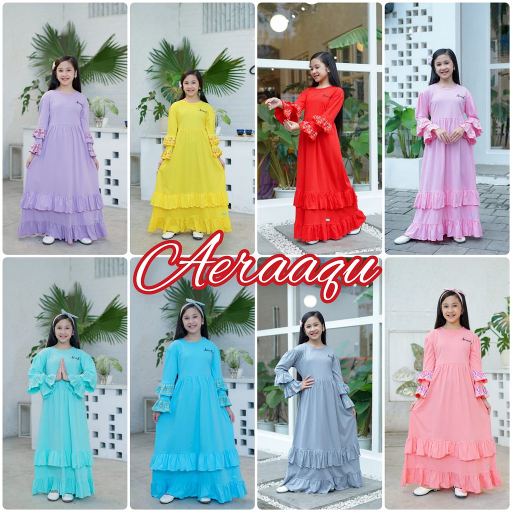 AMEERA GAMIS ANAK MUSLIM LONGDRESS BY AERAAQU