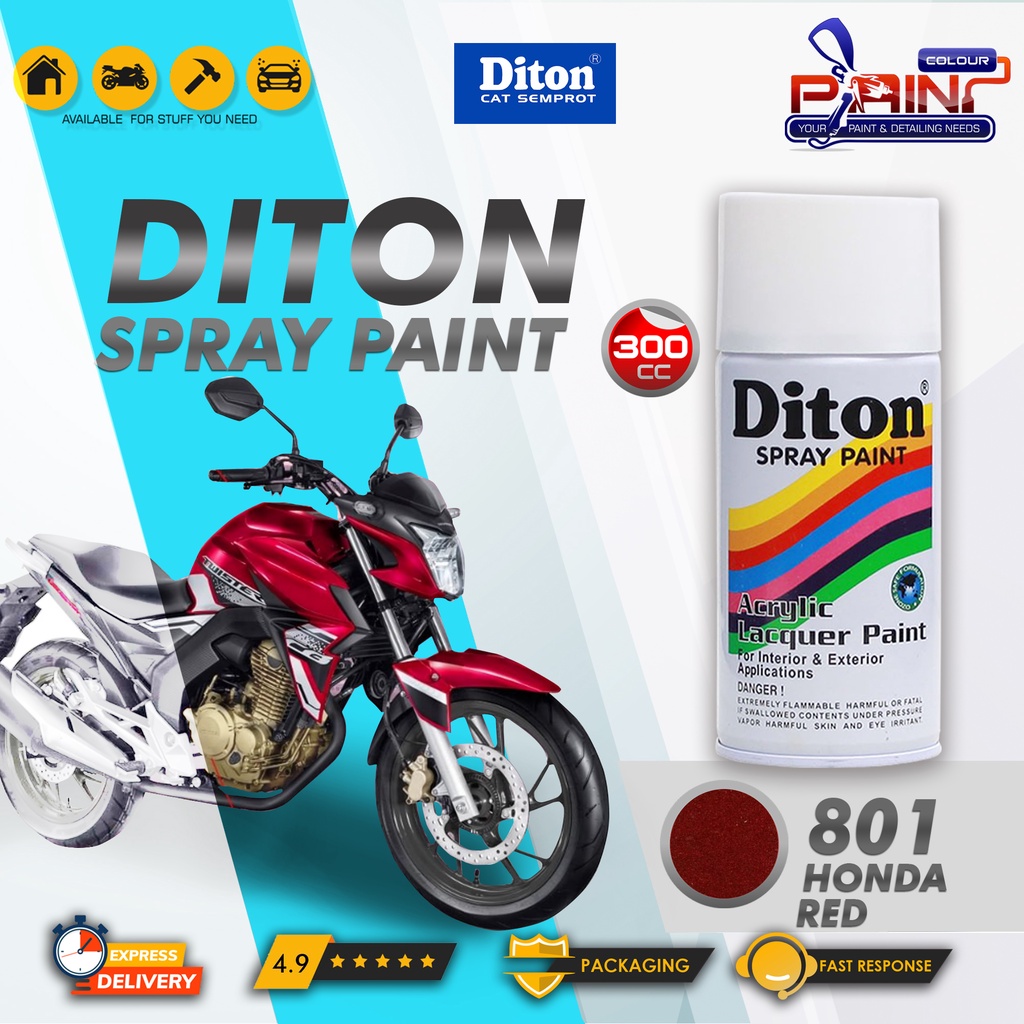 Diton 801 Honda Red Cat Semprot/Pylox/Samurai Motor/Helm/Gundam