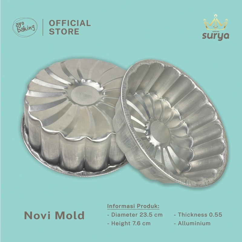 SURYA Loyang Bolu Full Press / Cetakan Bolu / Loyang Marmer cake / Loyang Sultan / Loyang Puding /