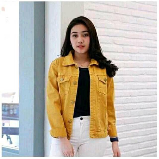 JAKET BIONDY JEANS WANITA CEWE CEWEK JAKET JINS DENIM MURAH TERBARU TERLARIS JAKET Korean style