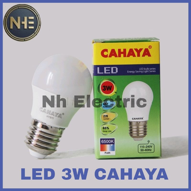 Lampu Led Cahaya 3/5/7/9/12/15/18 Watt - Led Bohlam 3W 5W 7W 9W 12W 15W 18W Garansi 1 Tahun