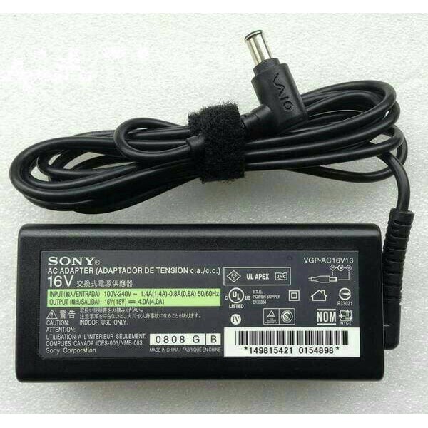 Adaptor Original Laptop Sony 16V 4.0A Sony Vaio PCG-700 PCG-800