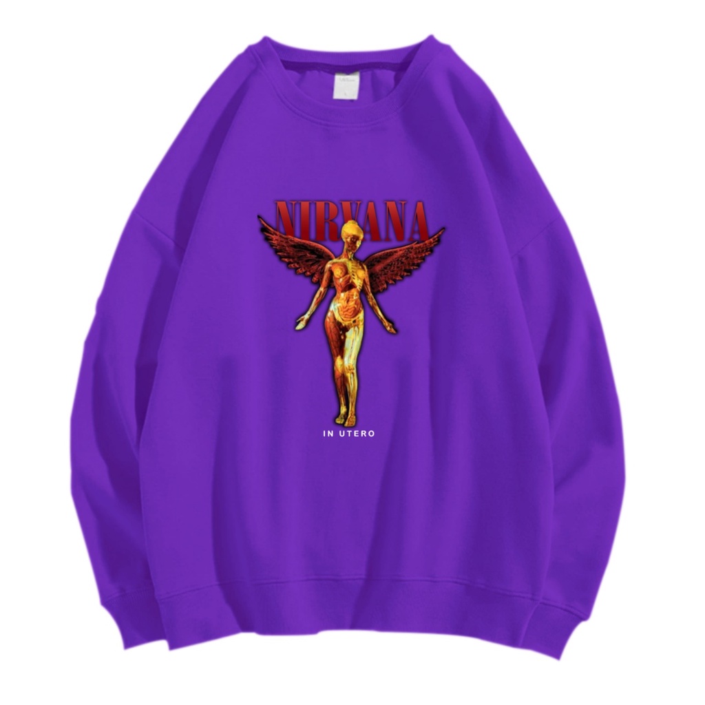 NIRVANA SWEATER CREWNECK Size M-XXL ANAIRA