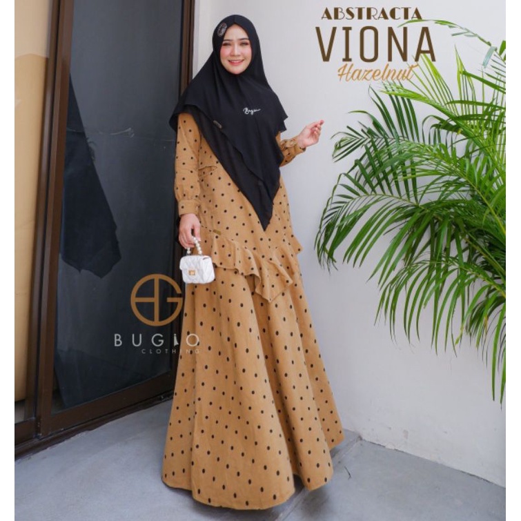 ABSTRACTA VIONA POLKADOT DAILY DRESS SYARI BY BUGIO CLOTHING