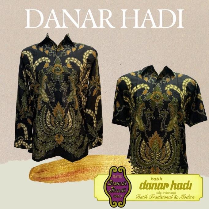 Kemeja Batik Katun Danar Hadi Hitam