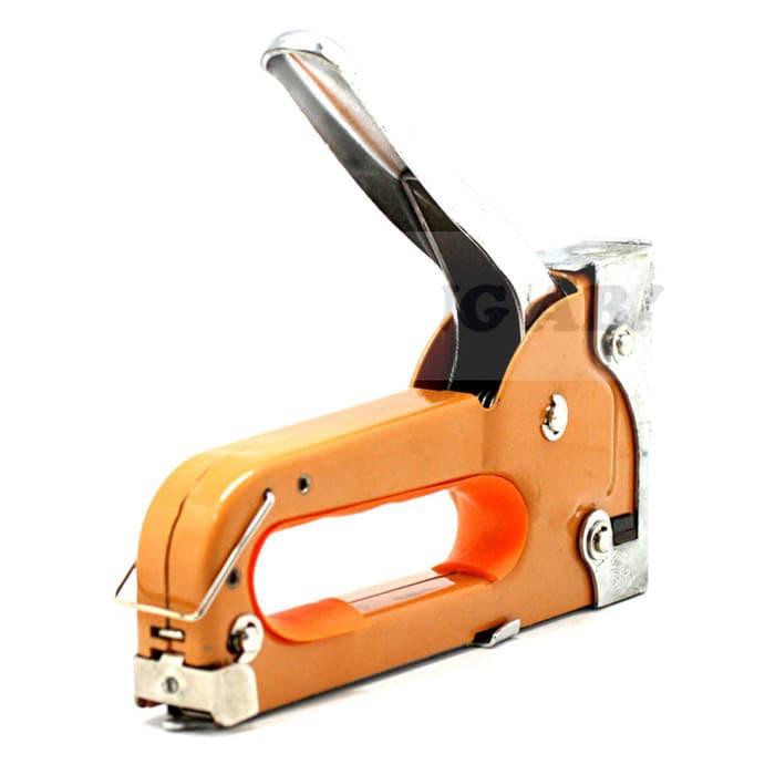 

Kenmaster Stapler Gun Tangan Multifungsi 4 - 8 mm Oranye Heavy Duty