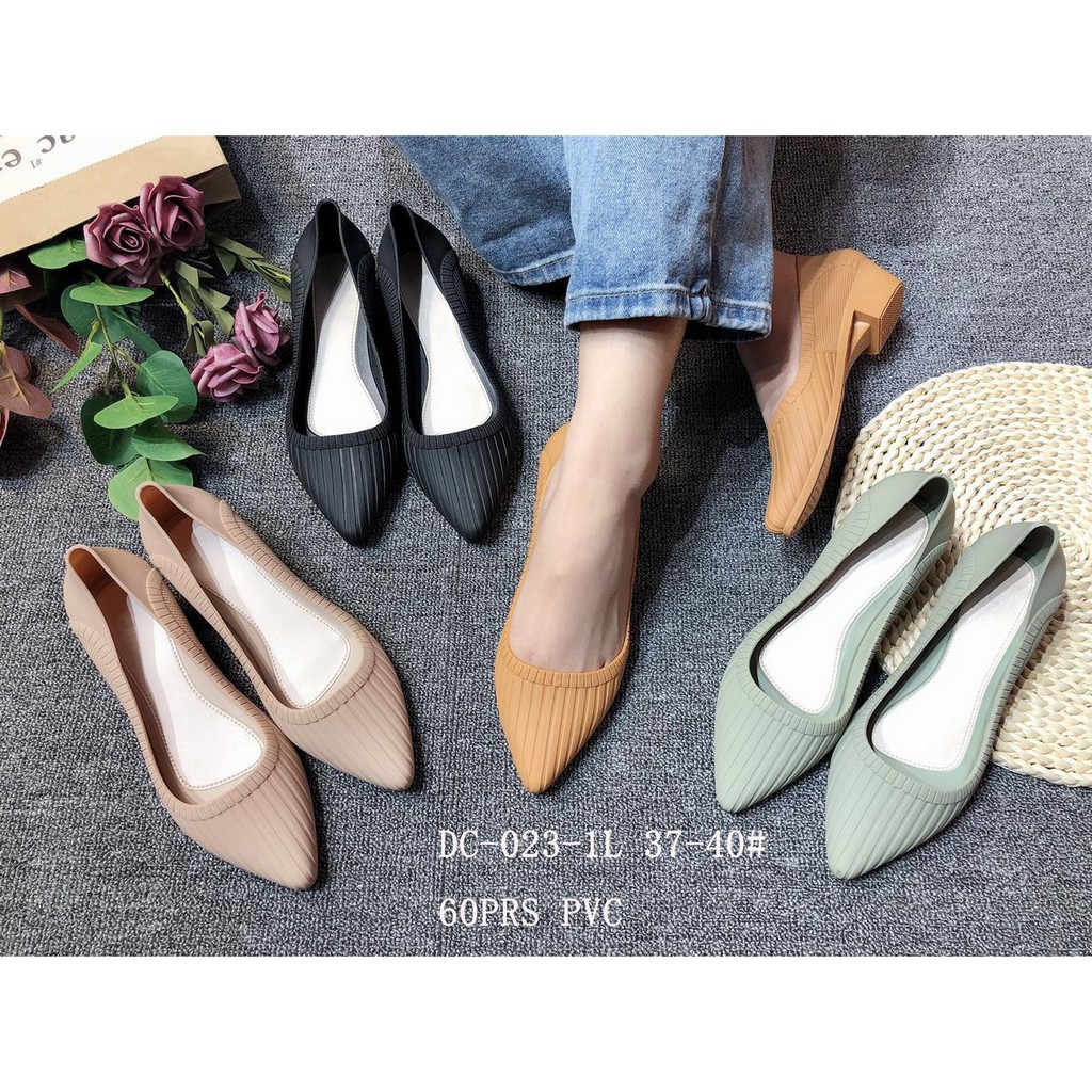 wedges wanita kekinian trend 2022  sepatu  jelly  shoes 