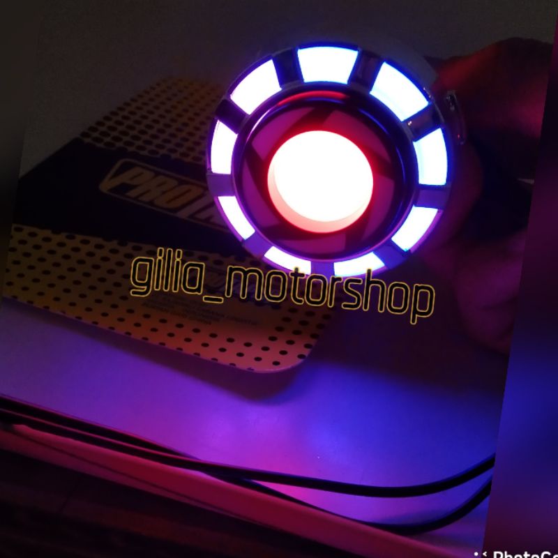 Lampustop Led Projie Protaper Bulat flash -Running Lampu stop Belakang Projie Universal Motor