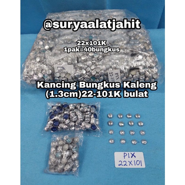 Kancing Kaleng 22x101B/1.3cm Bulat =rp.20.000/1bks