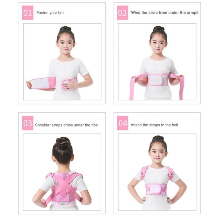 Children Magnetic Posture Corrector Back Shoulder Back Suppport Anak