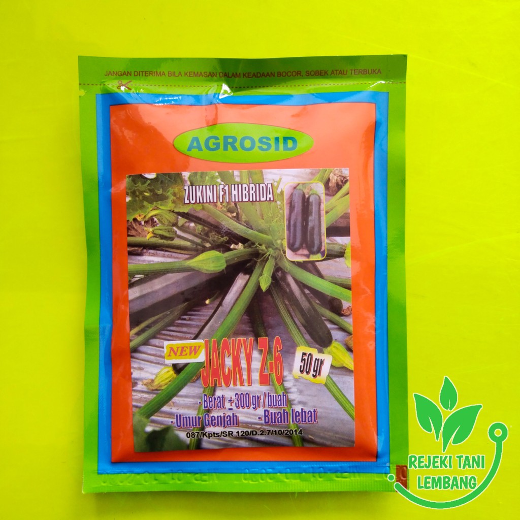 Benih Zukini//Benih Zukini F1 Hibrida Jacky Z-6 by Agrosid 50gr