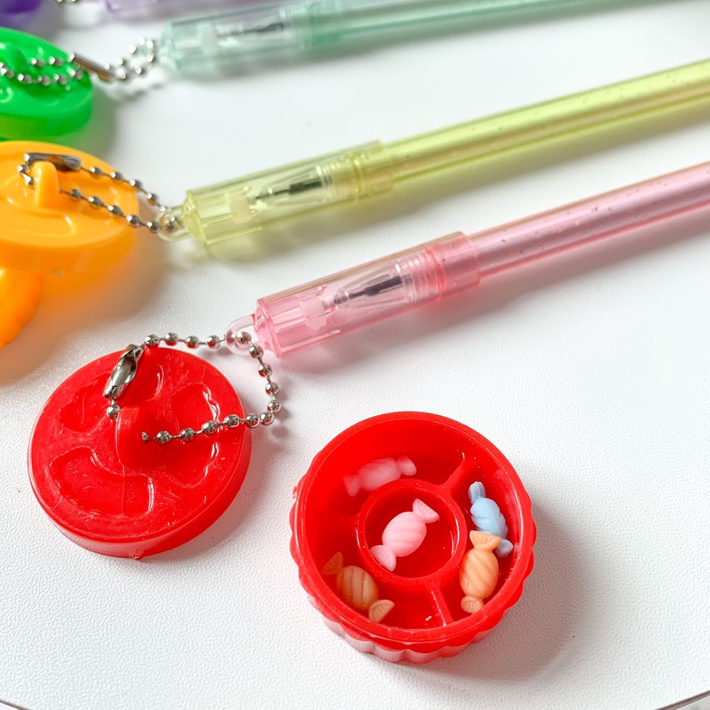 PEN LUCU GANTUNGAN PERMEN WARNA WARNI PUPLEN GEL IMUT PREMIUM QUALITY HARGA TERMURAH BISA GROSIR COD