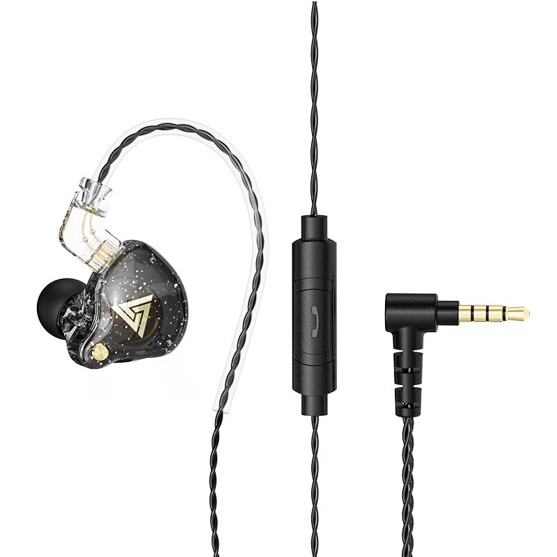 QKZ AK6 PRO Earphone with Mic Detachable alt KZ EDX Pro TRN MT1-AK6 Pro Black