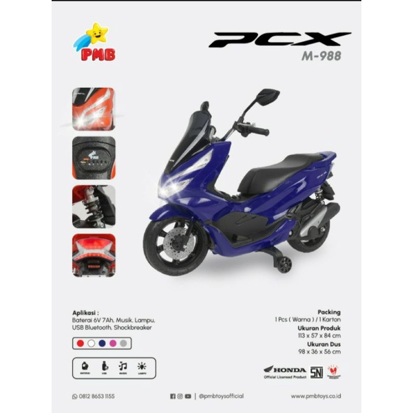 Motor Aki Anak Pcx M-988 Official Licensed Edition