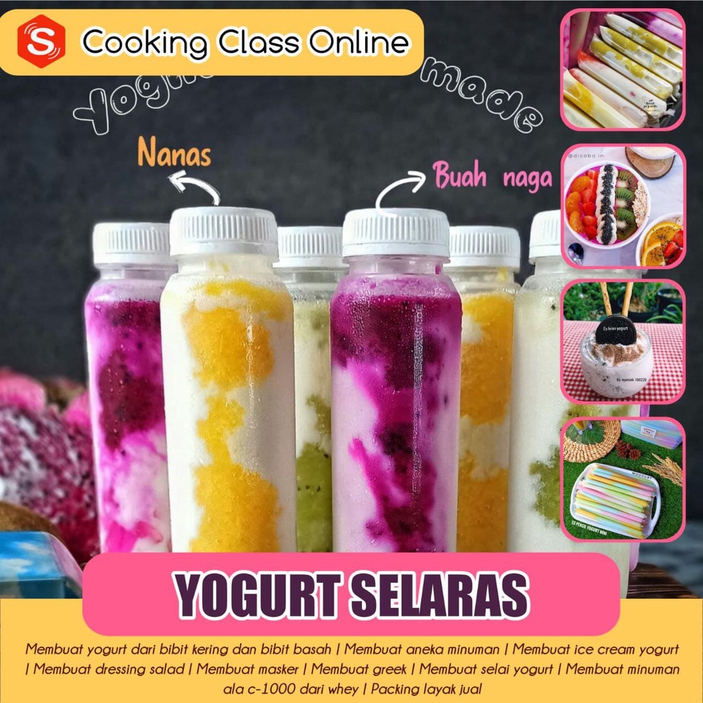 

Kursus Yogurt praktis mudah enak murah